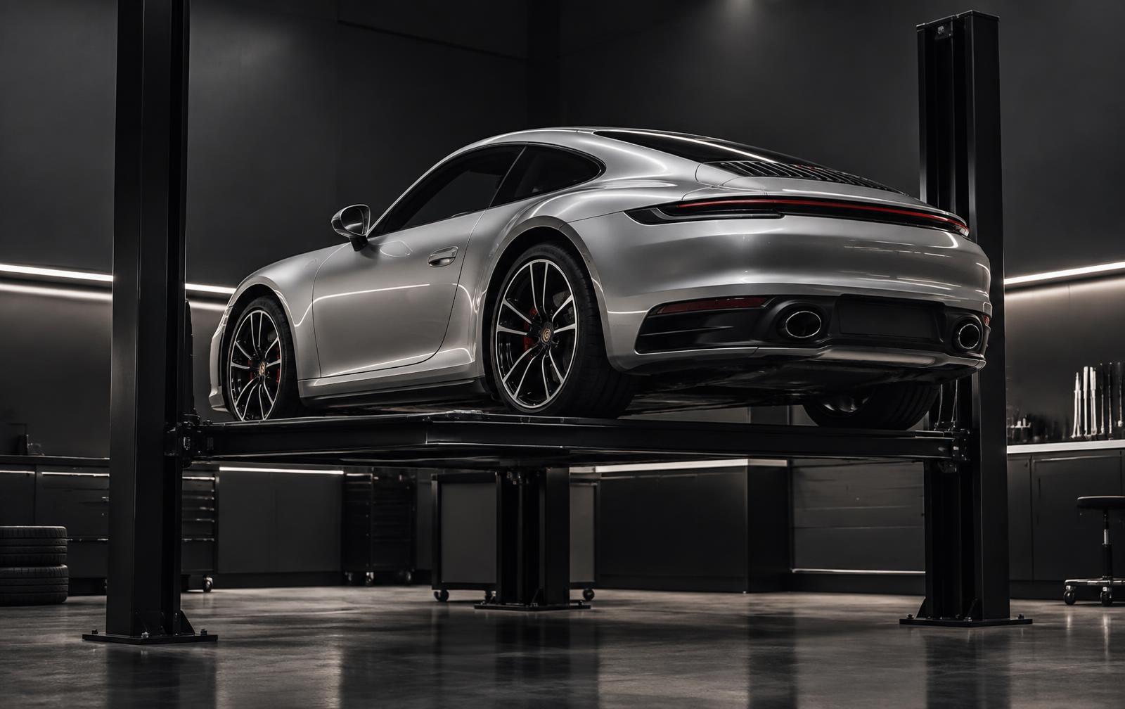 Porsche service and repair at Manasat Alibdaa Auto Sharjah